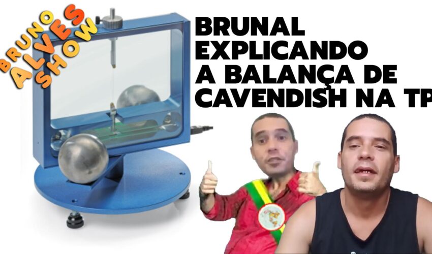 Brunal explicando a Balança de Cavendish na TP