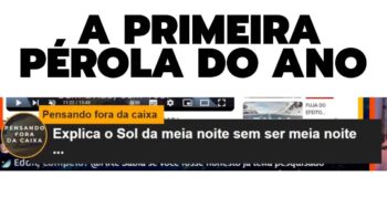 A PRIMEIRA PÉROLA DO ANO